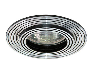 картинка Светильник встраиваемый потолочный DL240 черный-алюминий Feron от интернет-магазина К1-СТРОЙ