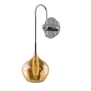 картинка 803543 (MВ2098L-1SO) Бра PENTOLA 1х25W G9 ХРОМ/ЯНТАРЬ (в комплекте) от интернет-магазина К1-СТРОЙ