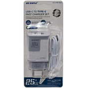 картинка Сетевое зарядное устройство белый USB-C, USB(1) USB-C(1) 3A 25W RECRSI от интернет-магазина К1-СТРОЙ