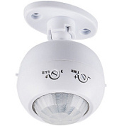 картинка Датчик движения 1200W 8m 120°(гориз.) 360°(верт.) белый, SEN16/ES-P27A Feron от интернет-магазина К1-СТРОЙ