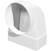 картинка Соединитель угловой 90° плоского воздуховода с круглым пластик, 55х110/100, 511СК10КП ERA от интернет-магазина К1-СТРОЙ