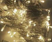 картинка Гирлянда шторы теплый с питанием от сети 1,5х1,5м прозрачный шнур от интернет-магазина К1-СТРОЙ