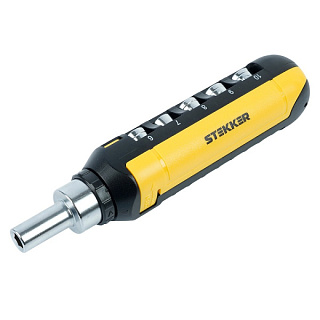 картинка Отвертка реверсивная с битами 15 предметов STLS003 STEKKER от интернет-магазина К1-СТРОЙ