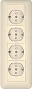 картинка Колодка 4-ая с заземлением крем Schneider Electric от интернет-магазина К1-СТРОЙ