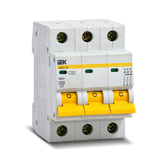 картинка Автомат ВА47-29 3Р 50А С ИЭК от интернет-магазина К1-СТРОЙ