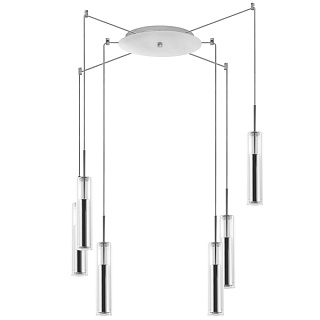 картинка Подвесная люстра Lightstar CILINO 6х40W GU10, хром от интернет-магазина К1-СТРОЙ