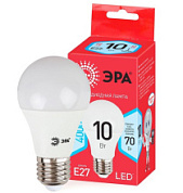 картинка Лампочка светодиодная RED LINE ECO LED A60-10W-840-E27 E27/Е27 10Вт груша нейтральный белый свет ЭРА от интернет-магазина К1-СТРОЙ