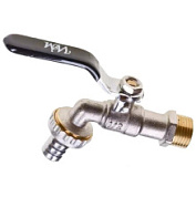 картинка Кран шаровый с носиком 1/2" Wm125-1/2 WaterMark от интернет-магазина К1-СТРОЙ