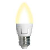 картинка Лампа светодиодная LED-C37 7W-WW-E27-FR PLP01WH Uniel от интернет-магазина К1-СТРОЙ