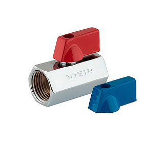 картинка Кран шаровой мини 1/2" гайка/гайка VIEIR от интернет-магазина К1-СТРОЙ