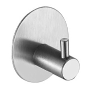 картинка Крючок круг настенный самоклеящийся матовое хром LORI от интернет-магазина К1-СТРОЙ