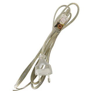 картинка Шнур с выключателем 2м прозрачный TDM Electric от интернет-магазина К1-СТРОЙ