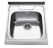 картинка Кухонная мойка из нержавеющей стали накладная, 600x500*0.8mm, глянцевый хром KSS-6050 Kaiser от интернет-магазина К1-СТРОЙ