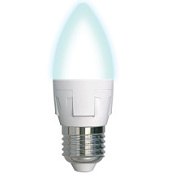 картинка Лампа светодиодная LED 7W E27 4000k свеча Uniel от интернет-магазина К1-СТРОЙ