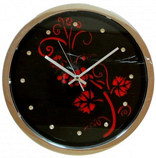 картинка Часы настенные металлические и стекло PL-0021 World от интернет-магазина К1-СТРОЙ