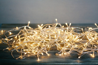 картинка 2024-Гирлянда Водопад 3х2м теплый свет пр.шнур (мат. lamp) от интернет-магазина К1-СТРОЙ