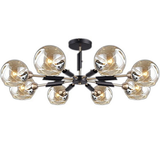 картинка Светильник потолочный IL9474-8CSQ-79 BK AB ILLUMICO от интернет-магазина К1-СТРОЙ