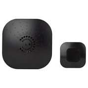 картинка Звонок дверной беспроводной черный, 6 мелодий ЭРА BIONIC от интернет-магазина К1-СТРОЙ