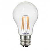 картинка Лампа светодиодная A60 10W E27 2700K GENERAL ECO FILAMENT от интернет-магазина К1-СТРОЙ