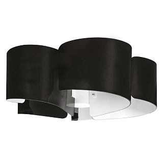 картинка Люстра потолочная Lightstar PITTORE 5х40W E27, чёрный/белый от интернет-магазина К1-СТРОЙ