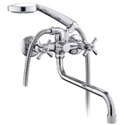 картинка Смеситель для ванны с душем R118, R22118-7 Frud от интернет-магазина К1-СТРОЙ