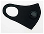 Маска защитная с клапаном черная, Fashion