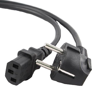 картинка Шнур питания евровилка прямая с заземлением 3x0.75 3м от интернет-магазина К1-СТРОЙ