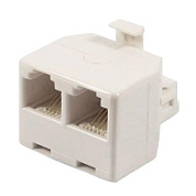 картинка Телефонный двойник (штекер - 2 гнезда) 6P-4C 03-0031 Rexant от интернет-магазина К1-СТРОЙ