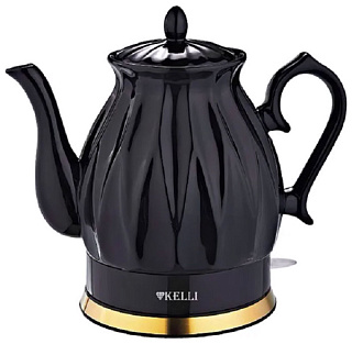 картинка Чайник керамический 2л. KL-1341Черный KELLI от интернет-магазина К1-СТРОЙ