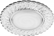 картинка Светильник встраиваемый с белой LED подсветкой, CD4021 потолочный GX53 без лампы прозрачный, 41294 Feron от интернет-магазина К1-СТРОЙ