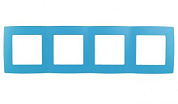 картинка Рамка на 4 поста, 12-5004-28 голубой ЭРА от интернет-магазина К1-СТРОЙ