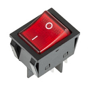 картинка Выключатель клавишный 250V 25А (4с) ON-OFF красный с подсветкой 36-2343 REXANT от интернет-магазина К1-СТРОЙ
