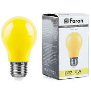 картинка Лампа светодиодная желтая E27 3W LB-375 Feron от интернет-магазина К1-СТРОЙ