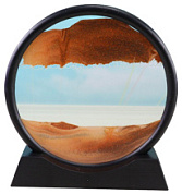 картинка Песочная картина MOVING SANDSCAPES круг 25 см оранж от интернет-магазина К1-СТРОЙ