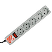 картинка Сетевой фильтр 5м 5 гнезд серый Power cube от интернет-магазина К1-СТРОЙ