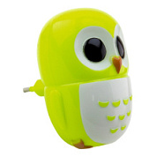 картинка Светильник светодиодный (ночник) LE LED NL-820 0,6W (Сова, цв. зелёный), LE062101-0009 LEEK от интернет-магазина К1-СТРОЙ