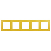 картинка Рамка на 5 постов 12-5005-21 жёлтый ЭРА от интернет-магазина К1-СТРОЙ