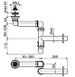 Сифон для умывальника экономящий пространство Ø63 AG2105111