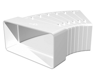 картинка Колено разноугловое горизонтальное пластик, 55х110 511КРП ERA от интернет-магазина К1-СТРОЙ