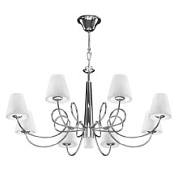 картинка Люстра подвесная Lightstar VORTICO 814294, 9G9, хром/белый от интернет-магазина К1-СТРОЙ