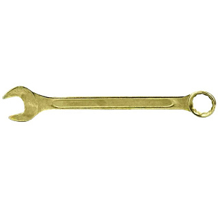 картинка Ключ комбинированный 17 мм желтый цинк Сибртех от интернет-магазина К1-СТРОЙ