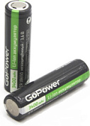 картинка Батарея аккумуляторная Li-ion 18650 3400mAh 3.6/7v без защиты GoPower от интернет-магазина К1-СТРОЙ