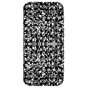 картинка Коврик для ванной "Паутинка" 35х72 см (с присосками) чёрный 6916-black Вилина от интернет-магазина К1-СТРОЙ