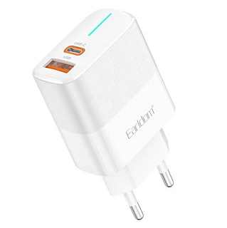 картинка Сетевое зарядное устройство белый ES-EU32 Earldom от интернет-магазина К1-СТРОЙ