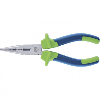 картинка Длинногубцы прямые, 180 мм, двухкомпонентные рукоятки Сибртех от интернет-магазина К1-СТРОЙ