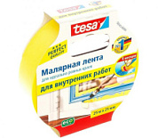 картинка Лента малярная для чётких краёв жёлтая 25 мм  25 м Tesa от интернет-магазина К1-СТРОЙ