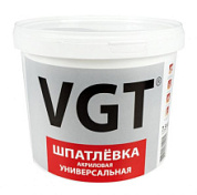 картинка Шпатлевка универсальная акриловая, 7,5кг. VGT от интернет-магазина К1-СТРОЙ