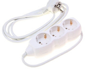 картинка Удлинитель бытовой УОЗ 3 гнезда, 3 метра с заземлением ПВС 3Х1ММ2 16А/250В TDM от интернет-магазина К1-СТРОЙ