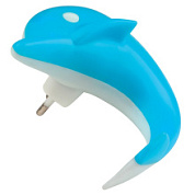 картинка Светильник-ночник без выключателя DTL-301-Дельфин-Blue-4LED-0.5W Uniel от интернет-магазина К1-СТРОЙ