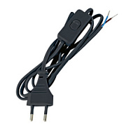 картинка Шнур с выключателем 2м черный TDM Electric от интернет-магазина К1-СТРОЙ